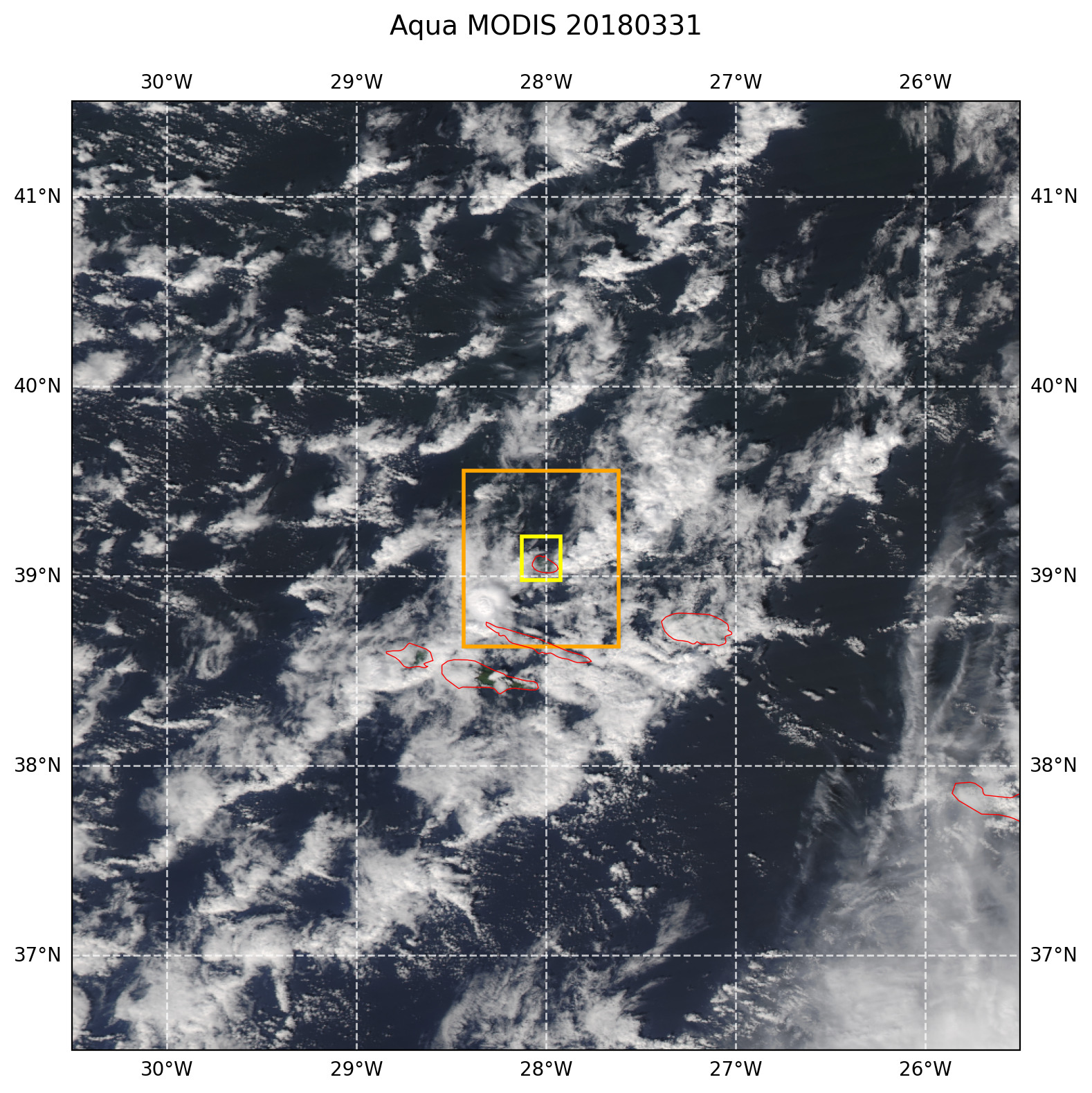 True color MODIS AQUA