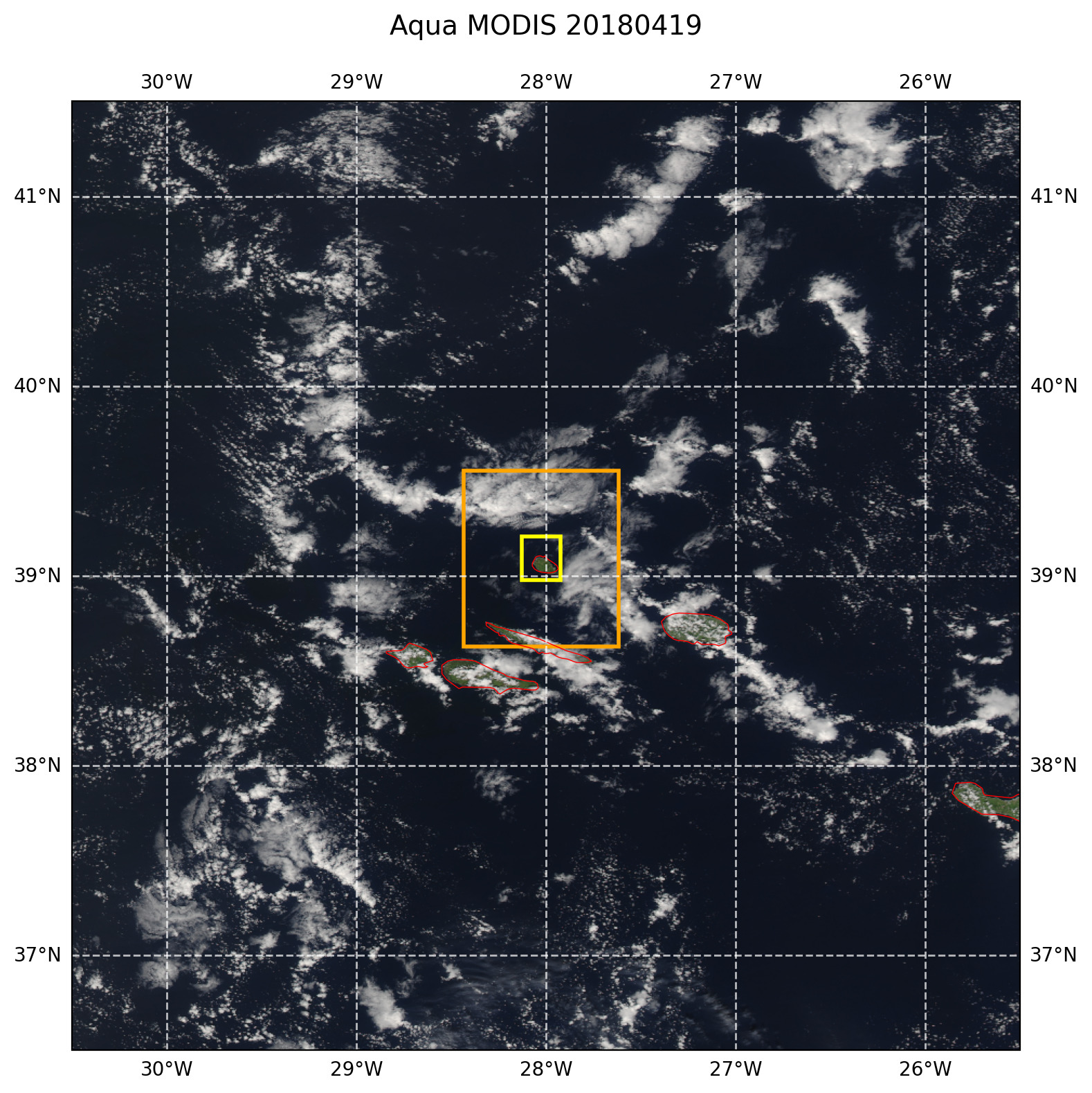 True color MODIS AQUA