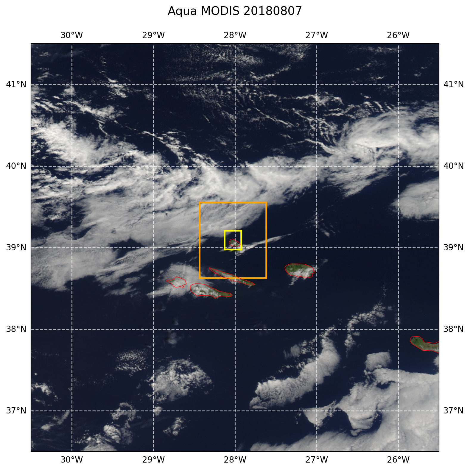 True color MODIS AQUA