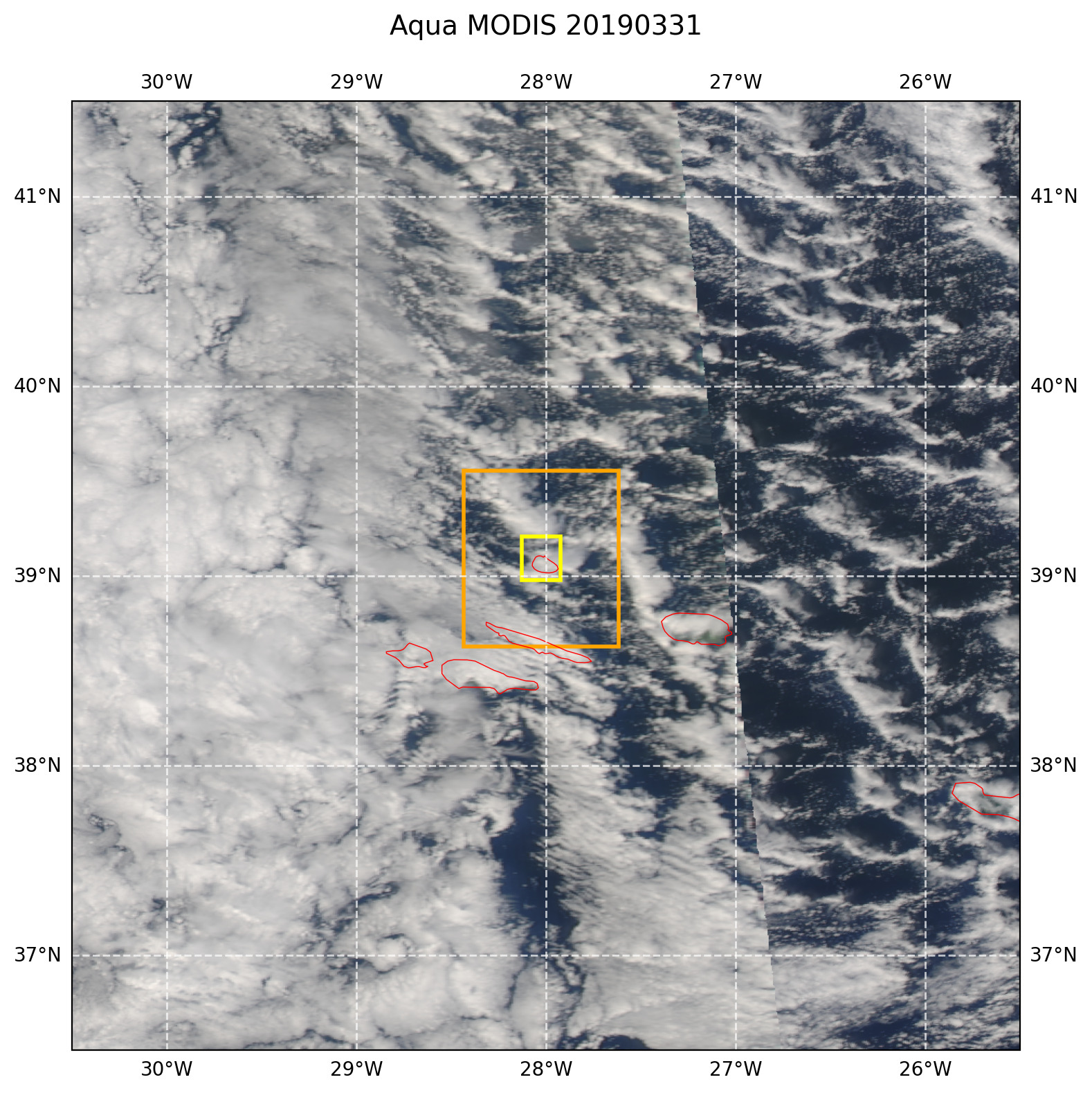 True color MODIS AQUA