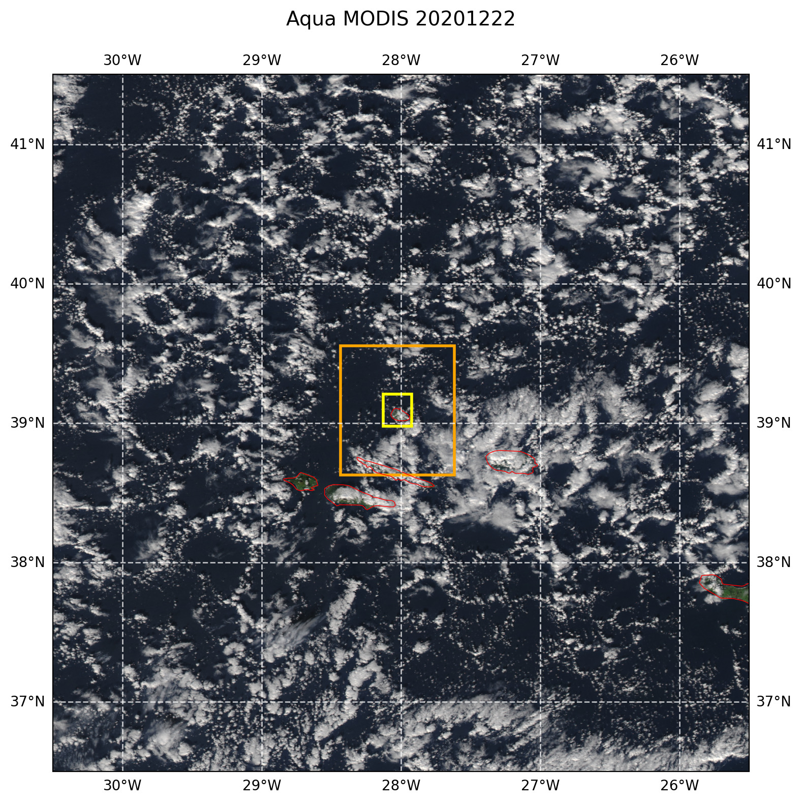 True color MODIS AQUA
